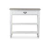 Distressed White 1-Drawer Console Table