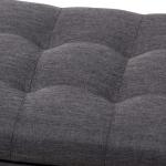Dark Gray Tufted Contemporary Storage Bench