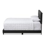 Charcoal Gray Tufted Modern Queen Bed