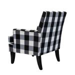 Black and White Buffalo Check Armchair