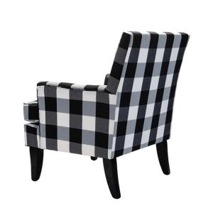 Black and White Buffalo Check Armchair
