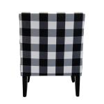 Black and White Buffalo Check Armchair