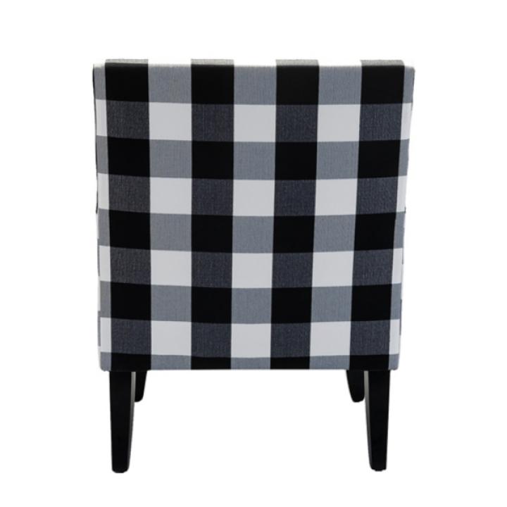 Black and White Buffalo Check Armchair