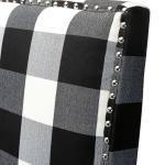 Black and White Buffalo Check Armchair