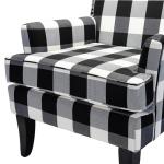 Black and White Buffalo Check Armchair