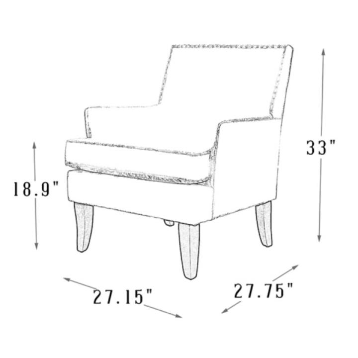 Black and White Buffalo Check Armchair