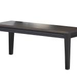 Ebony and Driftwood Two-Tone Bench