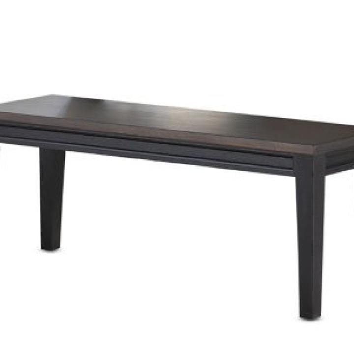 Ebony and Driftwood Two-Tone Bench