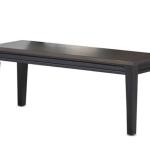 Ebony and Driftwood Two-Tone Bench