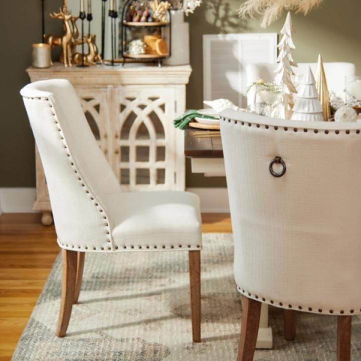 Julia Cream Upholstered Dining Chair
