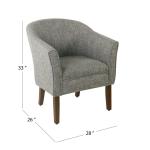 Slate Gray Accent Chair