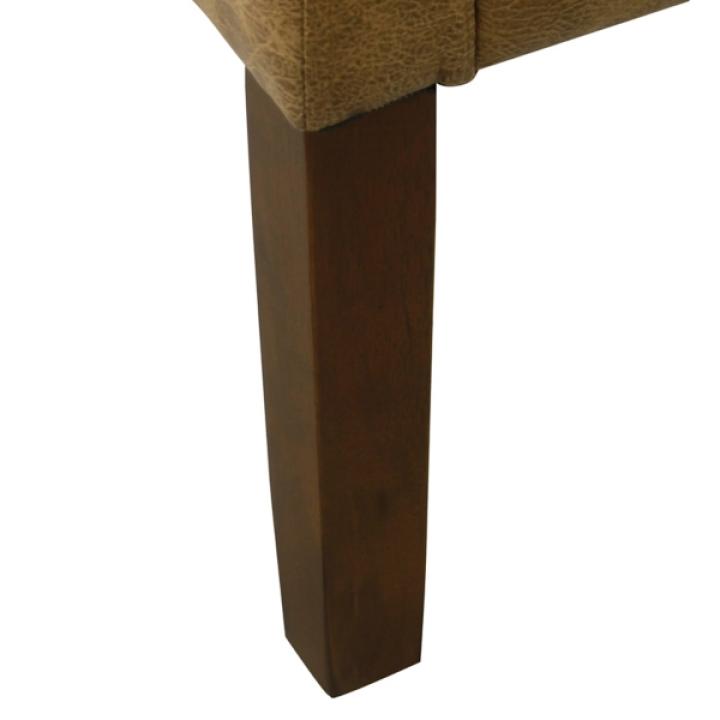 Vintage Faux Leather Swoop Accent Chair