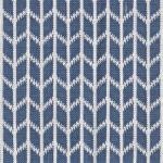 Blue Chevron Highback Dining Chairs, Set of 2