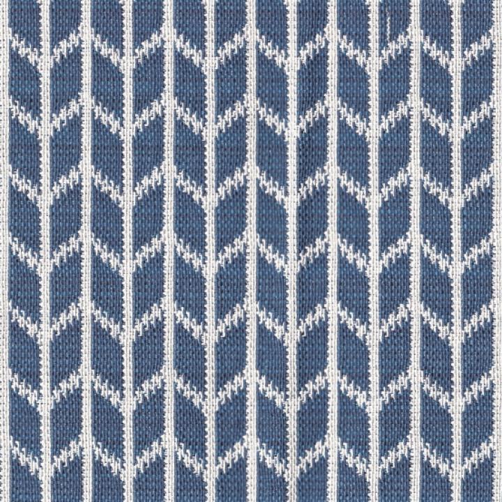 Blue Chevron Highback Dining Chairs, Set of 2