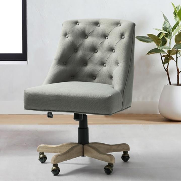 Gray Dylan Upholstered Office Chair