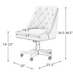 Gray Dylan Upholstered Office Chair