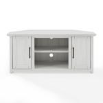 Rustic White Katy-Corner TV Stand