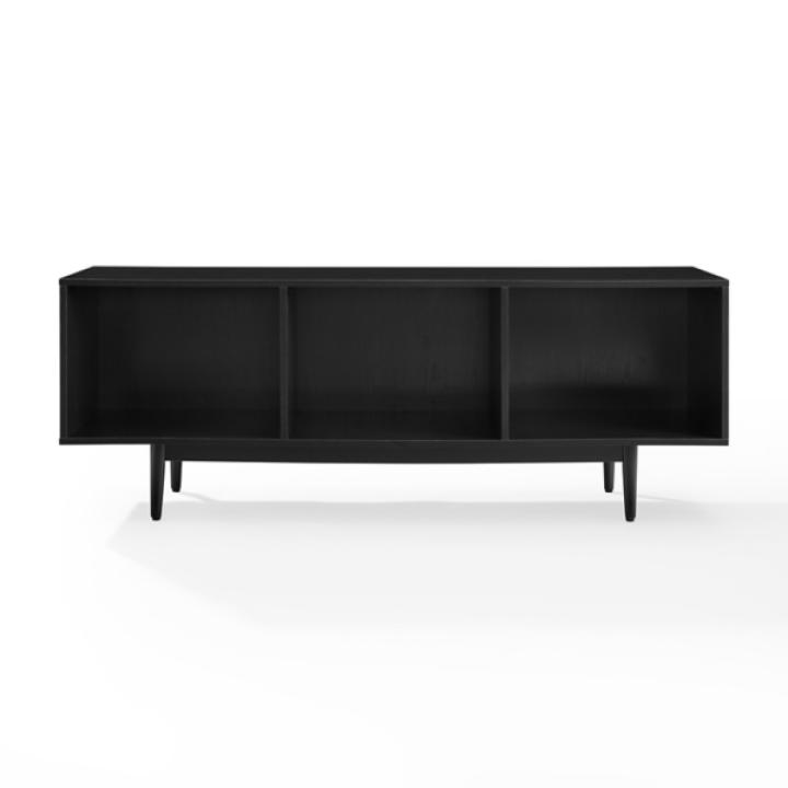 Black Modern Wood Console Table, 60 in.