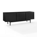 Black Modern Wood Console Table, 60 in.