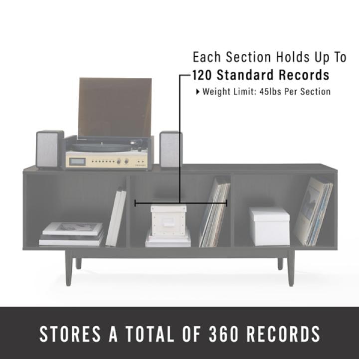 Black Modern Wood Console Table, 60 in.