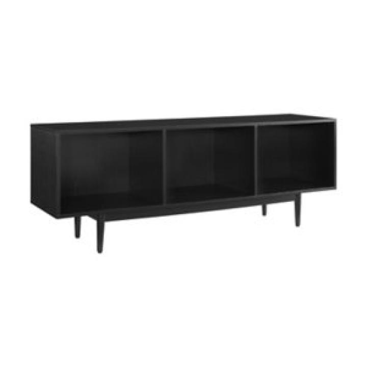 Black Modern Wood Console Table, 60 in.
