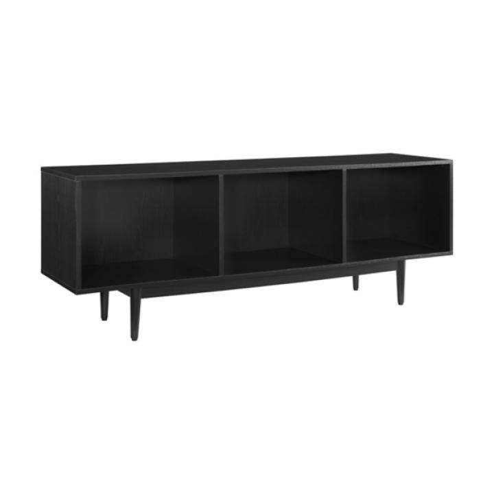 Black Modern Wood Console Table, 60 in.