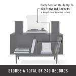 Black Modern Wood Console Table, 40 in.