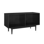 Black Modern Wood Console Table, 40 in.