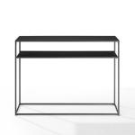 Blake Simple Black Metal Console Table