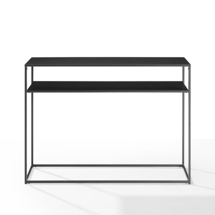 Blake Simple Black Metal Console Table