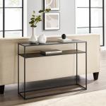 Blake Simple Black Metal Console Table