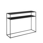 Blake Simple Black Metal Console Table