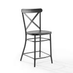 Black Caroline X-Back Counter Stools, Set of 2