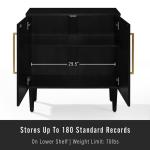 Modern Black and Gold Cabinet
