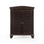 Nikki Dark Brown Wooden Corner Cabinet