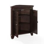 Nikki Dark Brown Wooden Corner Cabinet