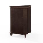 Nikki Dark Brown Wooden Corner Cabinet