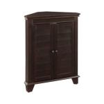 Nikki Dark Brown Wooden Corner Cabinet