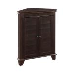 Nikki Dark Brown Wooden Corner Cabinet