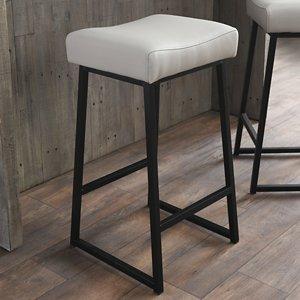 Stone Faux Leather Counter Stools, Set of 2