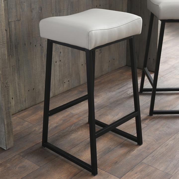 Stone Faux Leather Counter Stools, Set of 2