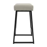Stone Faux Leather Counter Stools, Set of 2