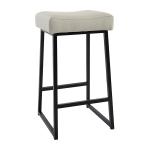 Stone Faux Leather Counter Stools, Set of 2