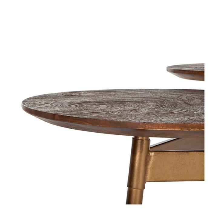 Retro 3-Circle Accent Table