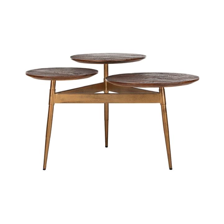 Retro 3-Circle Accent Table