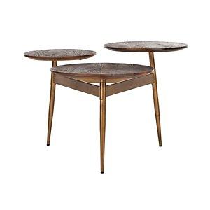 Retro 3-Circle Accent Table