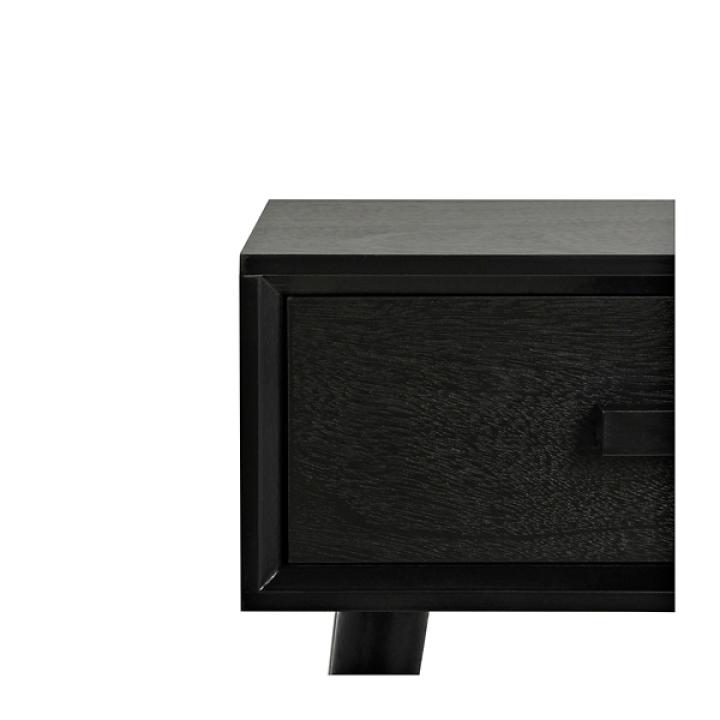 Zanda Black Pinewood Accent Table