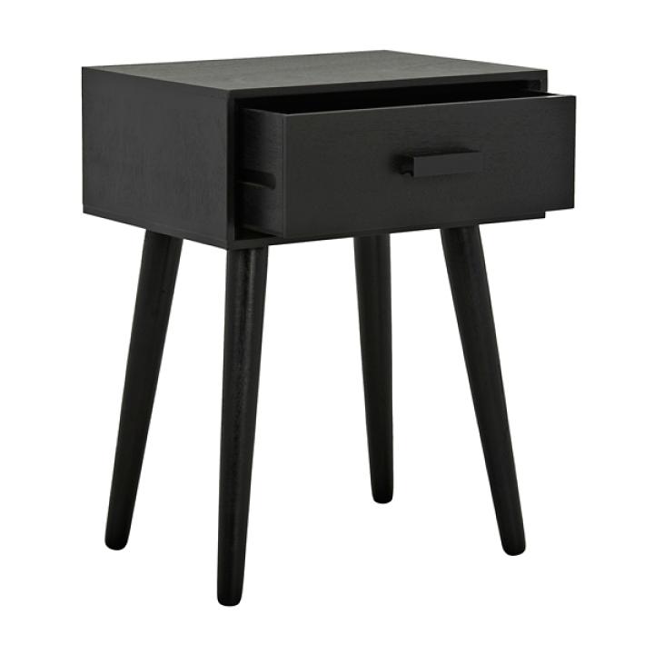 Zanda Black Pinewood Accent Table