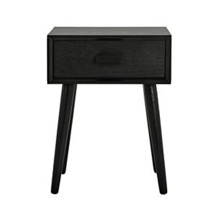 Zanda Black Pinewood Accent Table