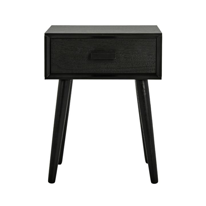 Zanda Black Pinewood Accent Table